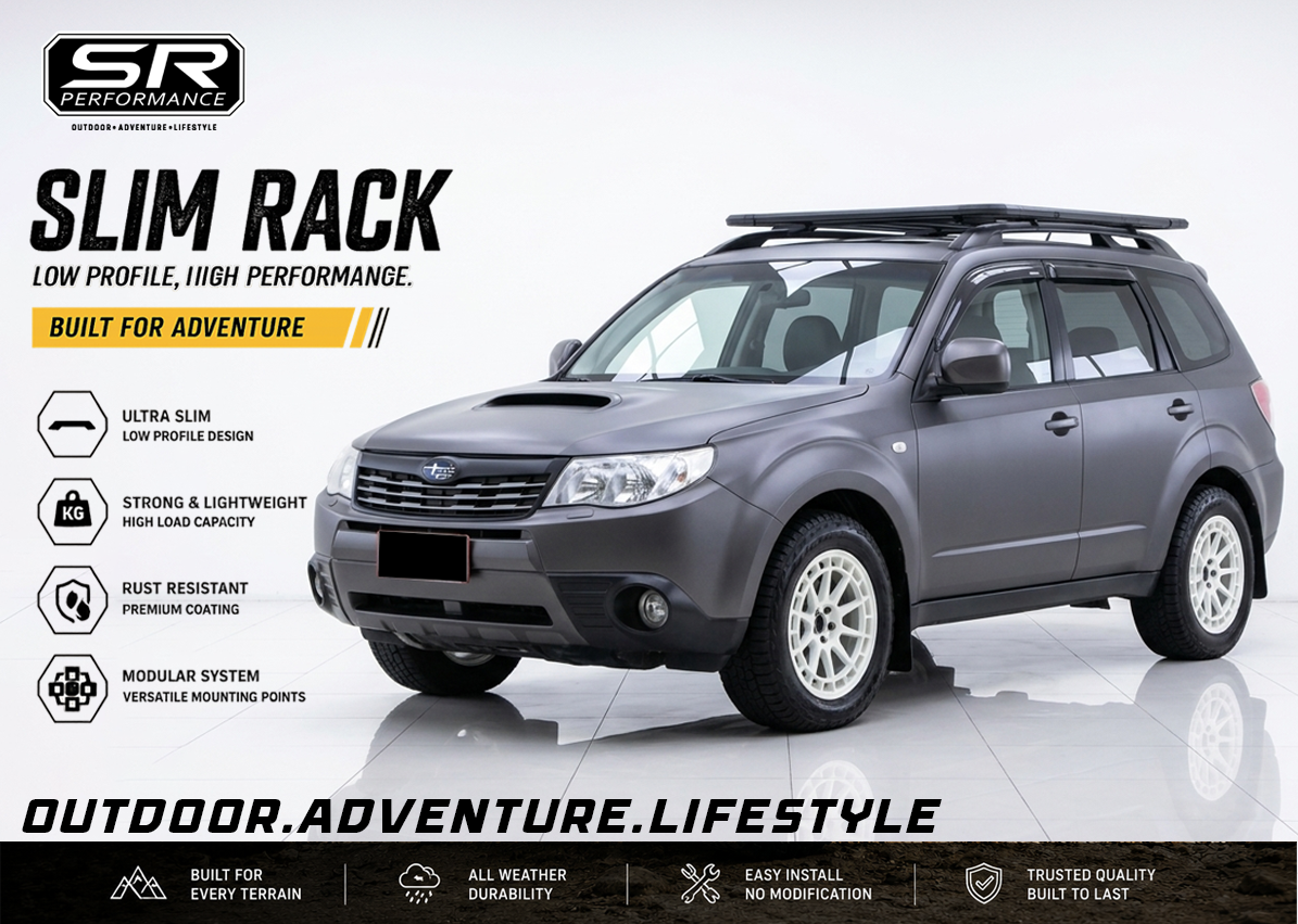 ALUMINUM SLIM RACK MEDIUM 180X125CM SUBARU FORESTER